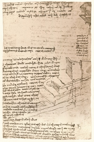 Architectural drawing, c1472-c1519 (1883). Artist: Leonardo da Vinci.