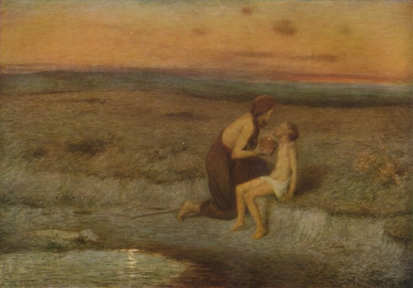 'Hagar and Ishmael', c19th century. Artist: Edward Stott.