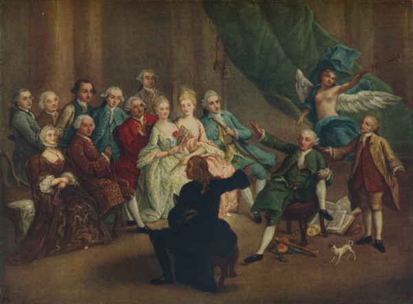 'David Garrick in the Green Room', 18th century. Artist: William Hogarth.
