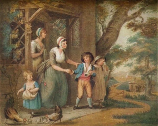 'Going To School', c19th century. Artist: Charles Turner.