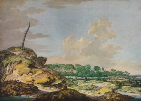 'Landscape with Sportsman, and Distant View of Middleburg', c17th century. Artist: Jan Goedart.