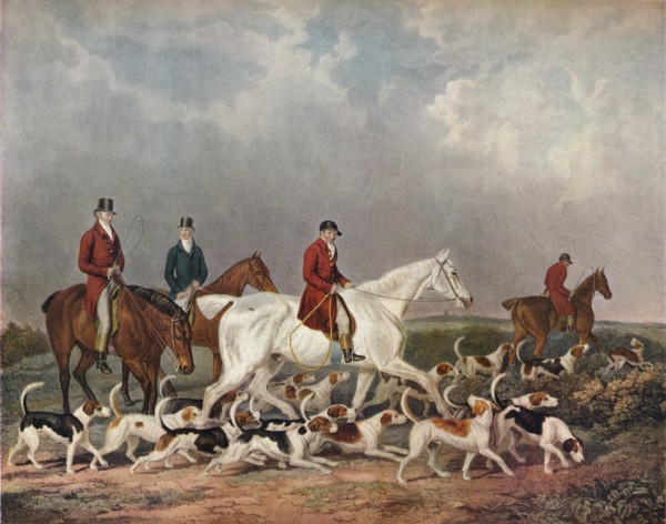 'The Earl of Derby's Stag Hounds', c1823. Creator: Richard Woodman.