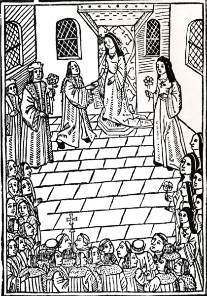 'Treaty of marriage between Charles V and Princess Mary Tudor', c1508.