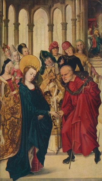 'The Marriage of the Virgin', 15th century. Artist: Master of the View of Ste Gudule.