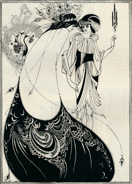 'The Peacock Girl', 1893. Artist: Aubrey Beardsley.