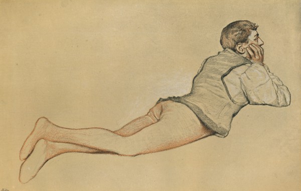 'Boccaccio: The Opening Scene in Decamerone (Decameron)', c1900. Artist: James Dromgole Linton.