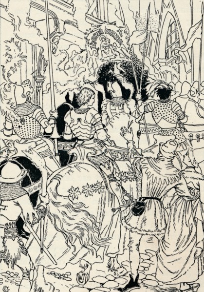 'Jeanne D'Arc at Orleans', c1895. Artist: Eugene Samuel Grasset.