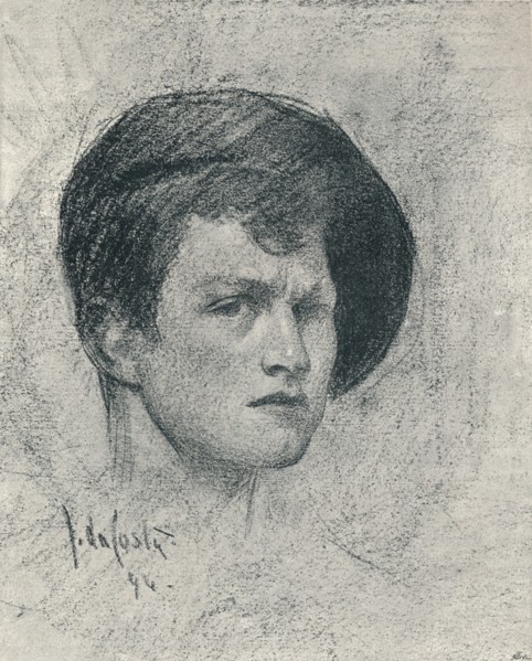'A self-poratrait of John da Costa', c1895. Artist: John da Costa.