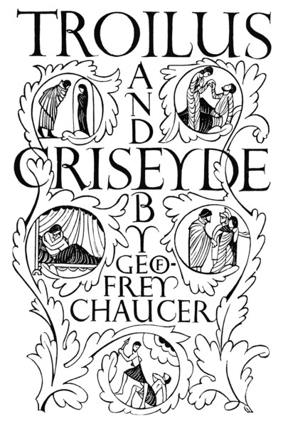 'Title Page: Troilus and Criseyde', 1927. Artist: Eric Gill.