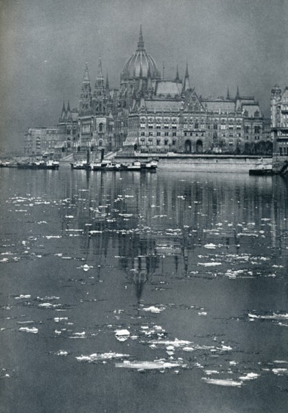 'The House of Parliament, Budapest', c1932. Artist: Rudolf Balogh.