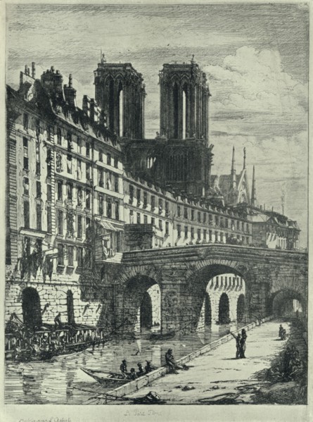'Le Petit Pont', 1915. Artist: CH Meryon.