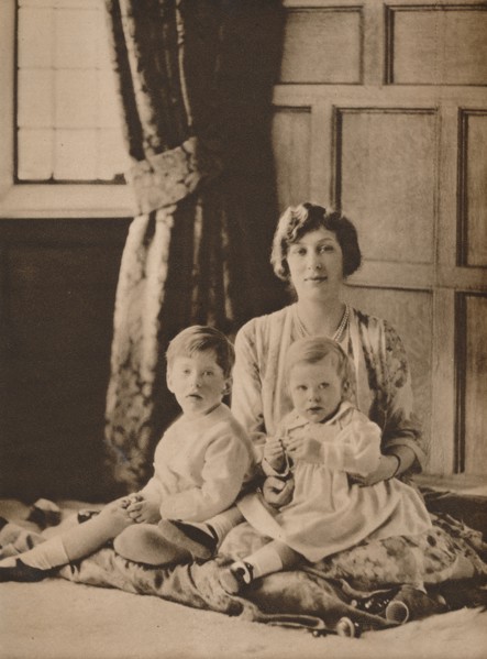 Princess Mary, Viscountess Lascelles, with her two sons, Gerald and George, 1926 (1935). Artist: Unknown.