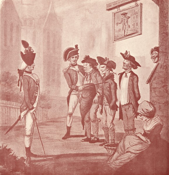 'Recruits' c18th century (1909). Artist: Watson & Dixon.