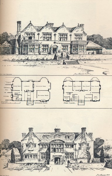 'Houghton Grange, near Huntingdon', c1897. Artist: Unknown.