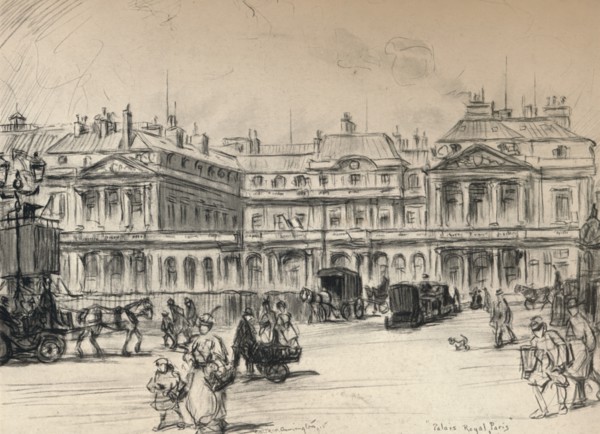 'The Palais-Royal', 1915. Artist: Frank Milton Armington.