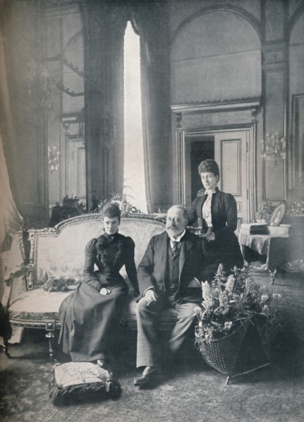 The future King Edward VII and Queen Alexandra in Denmark, 1900 (1911). Creator: Mary Steen.