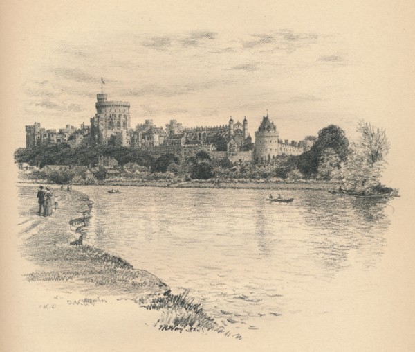 'Windsor Castle From The River', 1902. Artist: Thomas Robert Way.
