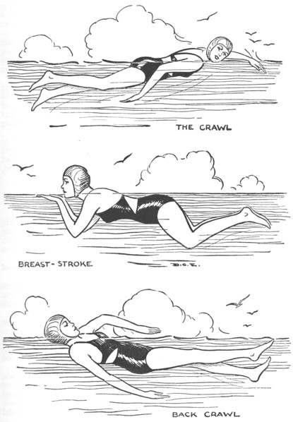 'Learn to Swim', 1937. Artist: Unknown.