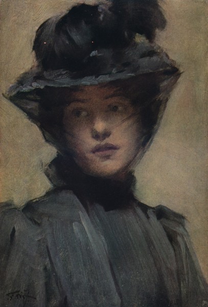 'The Black Veil', c19th century. Artist: Samuel Melton Fisher.