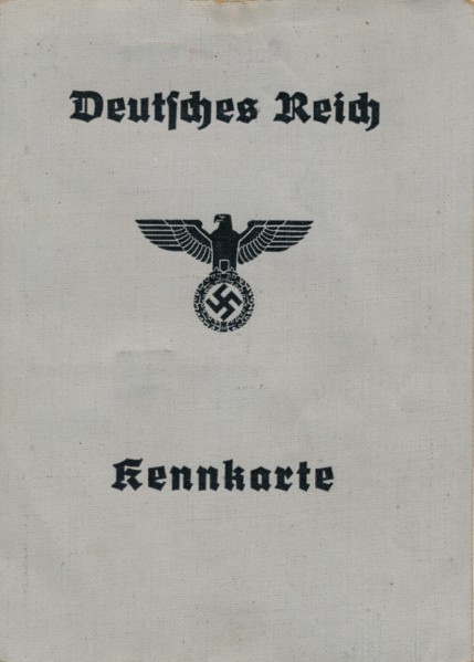 Cover of a Nazi German identity card, c1944. Artist: Unknown.