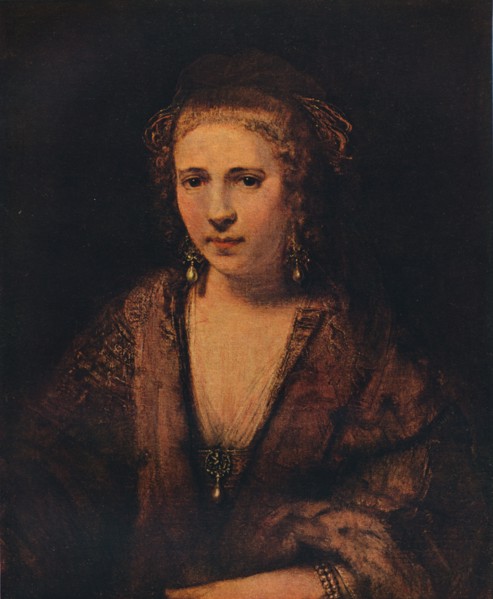 'Portrait of Hendrickje Stoffels with a Velvet Beret ', c1654. Artist: Rembrandt Harmensz van Rijn.