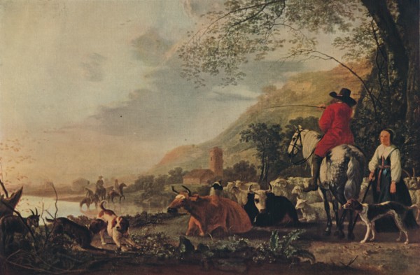 'A Hilly Landscape with Figures', c1655. Artist: Aelbert Cuyp.