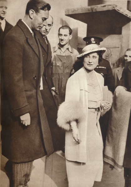 'King George VI and Queen Elizabeth leaving a reheasal from their Coronation', 1937. Creator: Unknown.