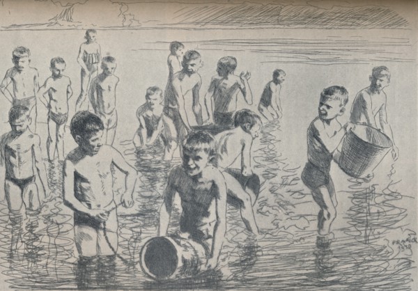 'Boys Bathing', c1911. Artist: Philipp Franck.