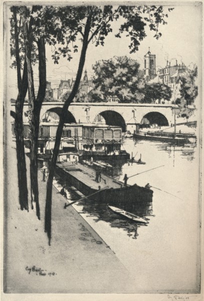 'Washing Boats', 1915. Artist: Eugene Bejot.
