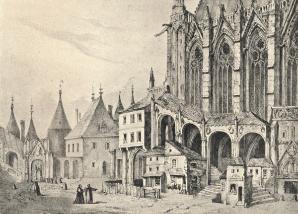 'The Staircase of the Sainte-Chapelle', 1700 (1915). Artist: Unknown.