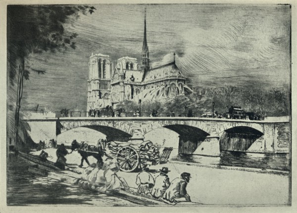 'The Apse of Notre Dame', 1915. Artist: Edgar Chahine.