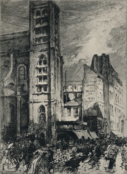 'Church of St Nicholas-du-Chardonnet', 1915. Artist: PA Bouroux.