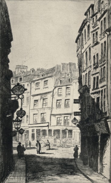 'Rue de La Harpe', 1915. Artist: George T Plowman.