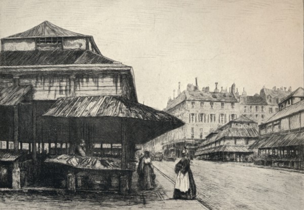 'The Marché St Honore', 1915. Artist: AP Martial.