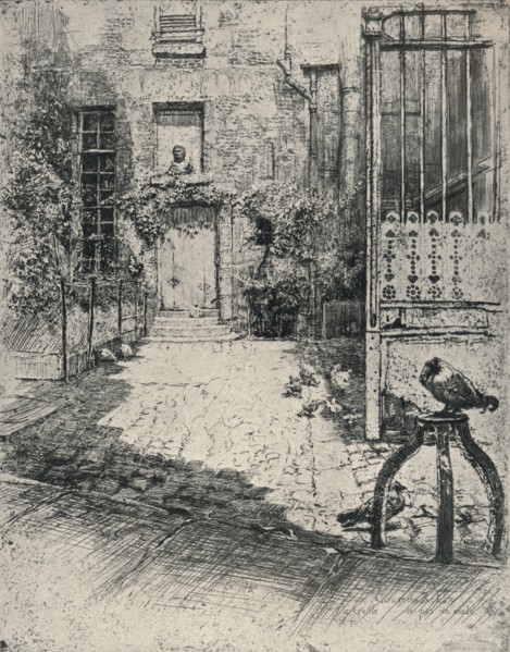 'Cour de Rohan', 1915. Artist: Charles Jouas.