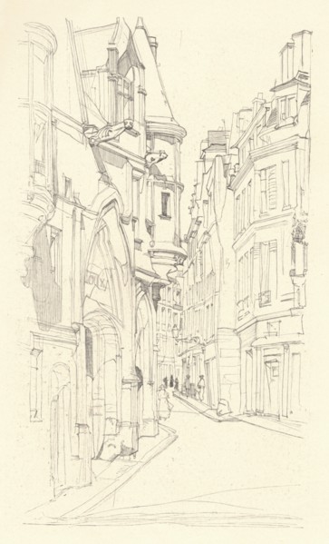 'Hotel de Sens', 1915. Artist: David Young Cameron.