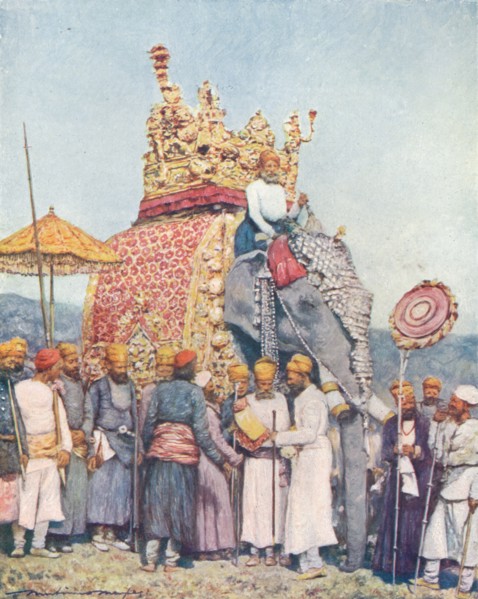 'A Group at The Durbar', 1903. Artist: Mortimer Luddington Menpes.