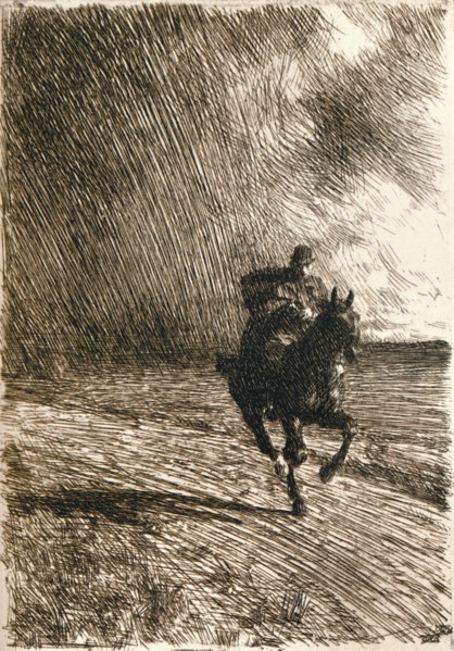 'The Storm', 1891. Artist: Anders Leonard Zorn.