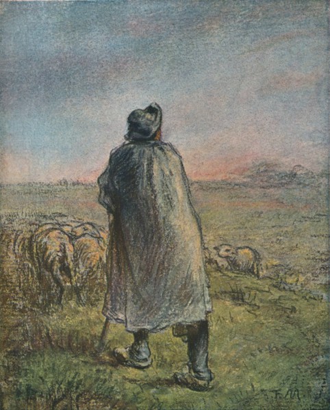 'The Shepherd', 19th century. Artist: Jean Francois Millet.