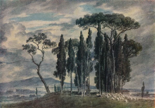 'The Villa Negroni', 18th century. Artist: John Robert Cozens.