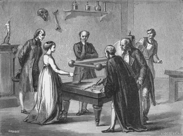 Galvani's discovery, 1780 (1894). Artist: Unknown.