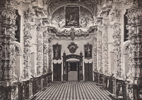 'Granada. Interior of the Cartuja. The Sacristy', c1908. Artist: Universal Process Engraving  Co Ltd.