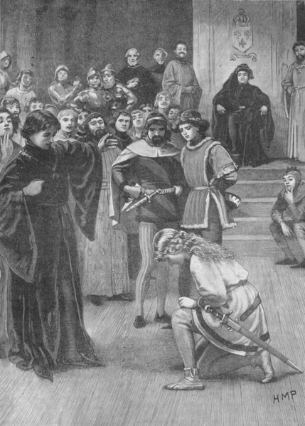 Joan of Arc before Charles VII of France, c1429 (1905). Artist: HMP.