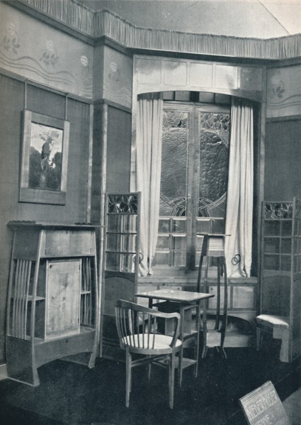 'Interior. Decorated by M. Niedermoser', c1900. Artist: Unknown.