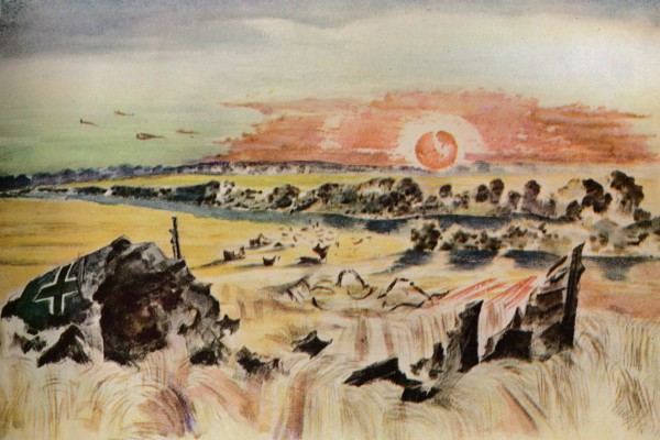 'Bomber in the Corn', 1940. Artist: Paul Nash.