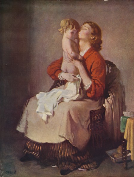 'Lady Orpen and Child', 1935. Artist: William Newenham Montague Orpen.