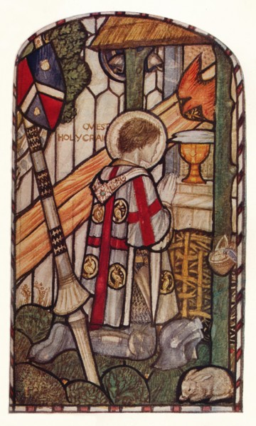 'Sir Galahad. Design for a window at Kelvin-Side, Glasgow', c1914.  Creator: Harry Payne.