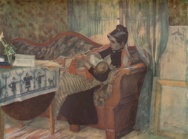 'Mother and Child', c1900.  Artist: Carl Larsson.