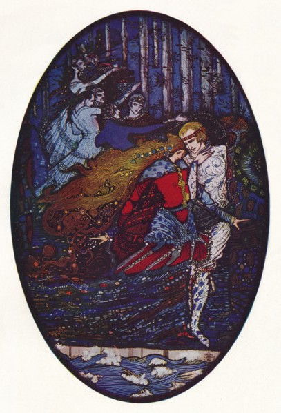 'The Meeting', c1918. Artist: Harry Clarke.