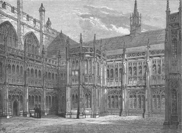 St Stephen's Cloisters, 1897. Artist: Unknown.